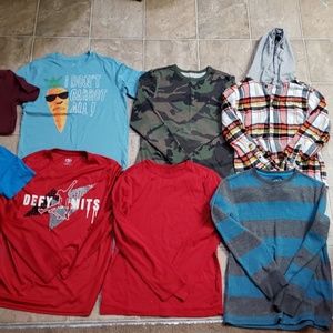 size large 10/12 boy shirts